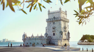 Torre de Belem int Lisboa, Portugal.
