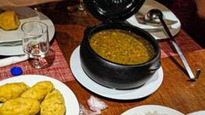 Calulu, a traditional stew